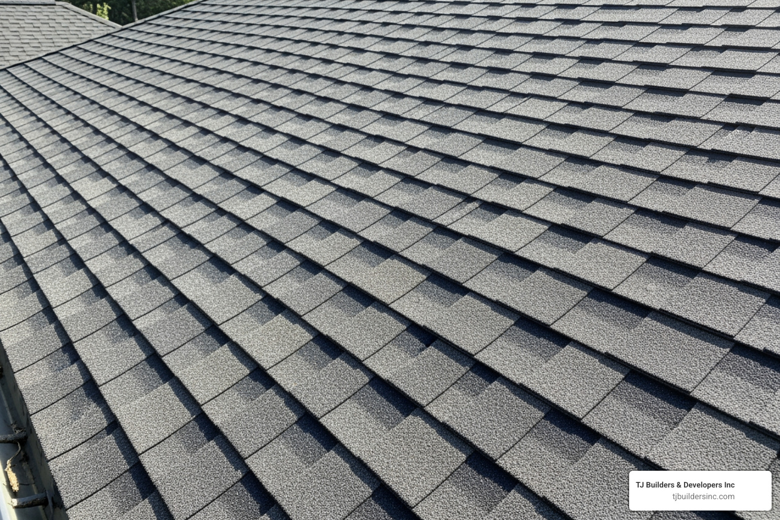 a roof featuring architectural shingles, showcasing their layered and textured appearance - Asphalt shingle options