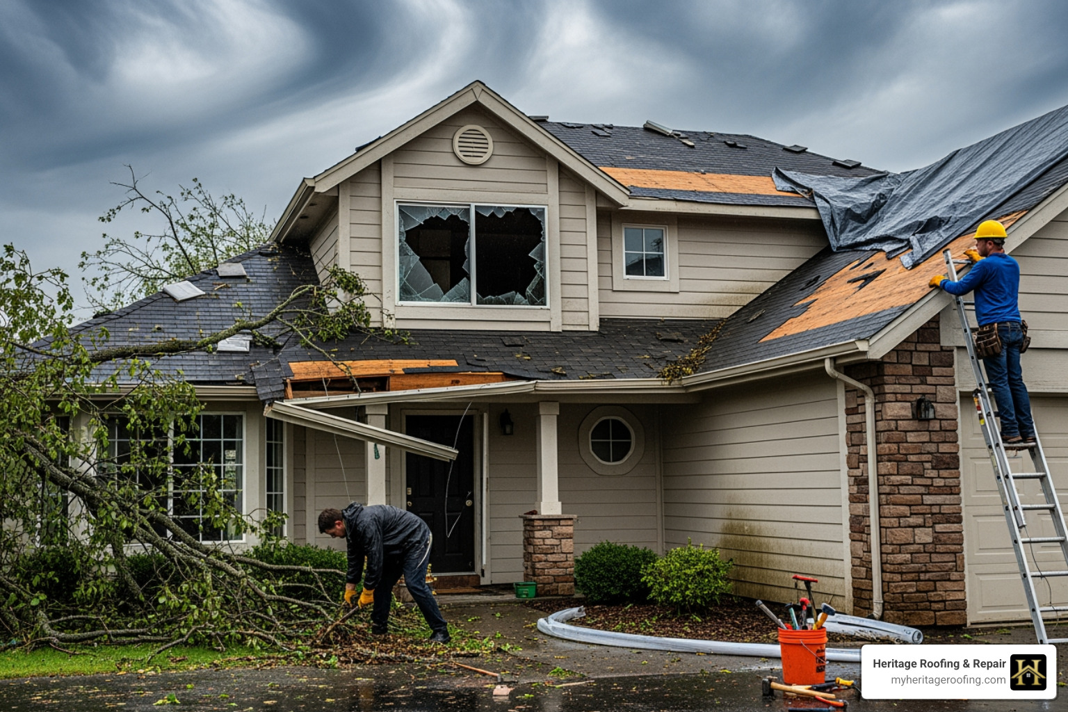 of a person on the phone with paperwork, looking determined. - how to repair storm damage to your home of a person on the phone with paperwork, looking determined. - how to repair storm damage to your home