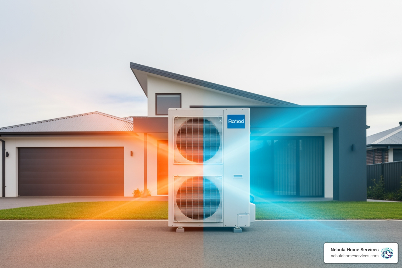 infographic showing how heat pumps provide heating and cooling by transferring heat through refrigerant, with arrows depicting summer cooling mode removing indoor heat and winter heating mode extracting outdoor warmth, plus icons representing energy efficiency, year-round comfort, improved air quality, and eco-friendly operation - best heat pumps installations in lakeland, fl infographic showing how heat pumps provide heating and cooling by transferring heat through refrigerant, with arrows depicting summer cooling mode removing indoor heat and winter heating mode extracting outdoor warmth, plus icons representing energy efficiency, year-round comfort, improved air quality, and eco-friendly operation - best heat pumps installations in lakeland, fl