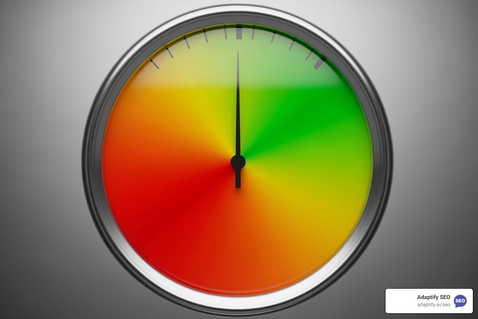 Domain Authority score gauge showing ranges for small sites, growing brands, and top-ranking domains - improve domain authority