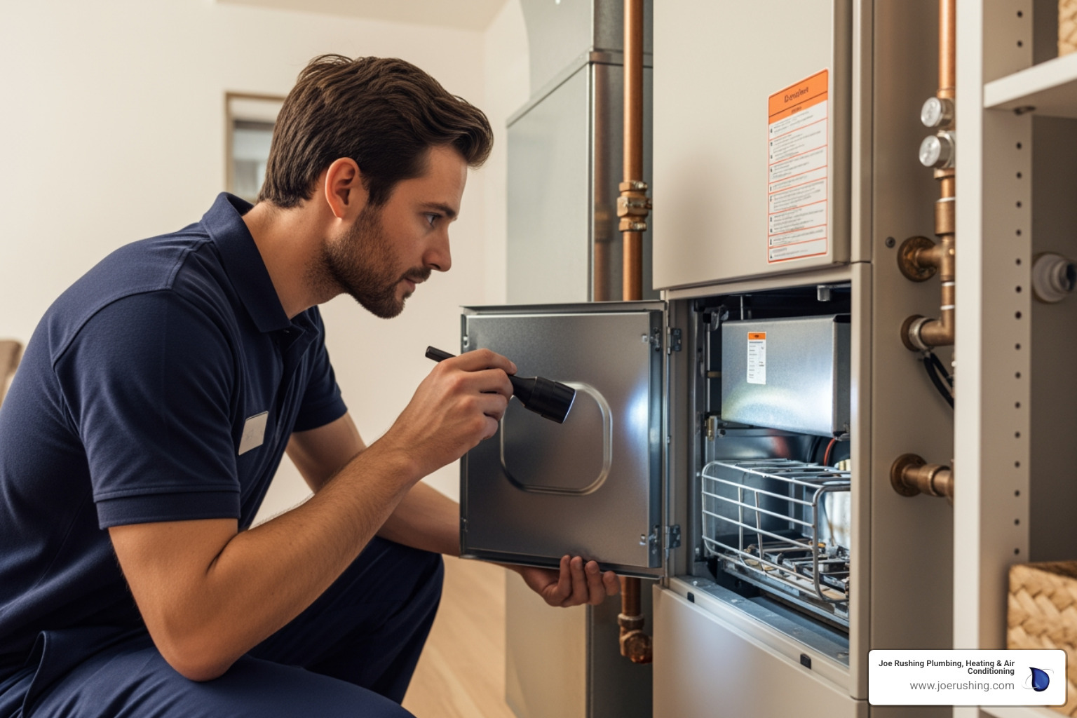 Infographic showing four key benefits of regular heating maintenance: Lower Energy Bills with dollar sign and downward arrow, Extended System Lifespan with calendar showing added years, Improved Safety with shield icon and CO detector, and Fewer Repairs with wrench and checkmark - heating maintenance in lubbock, tx