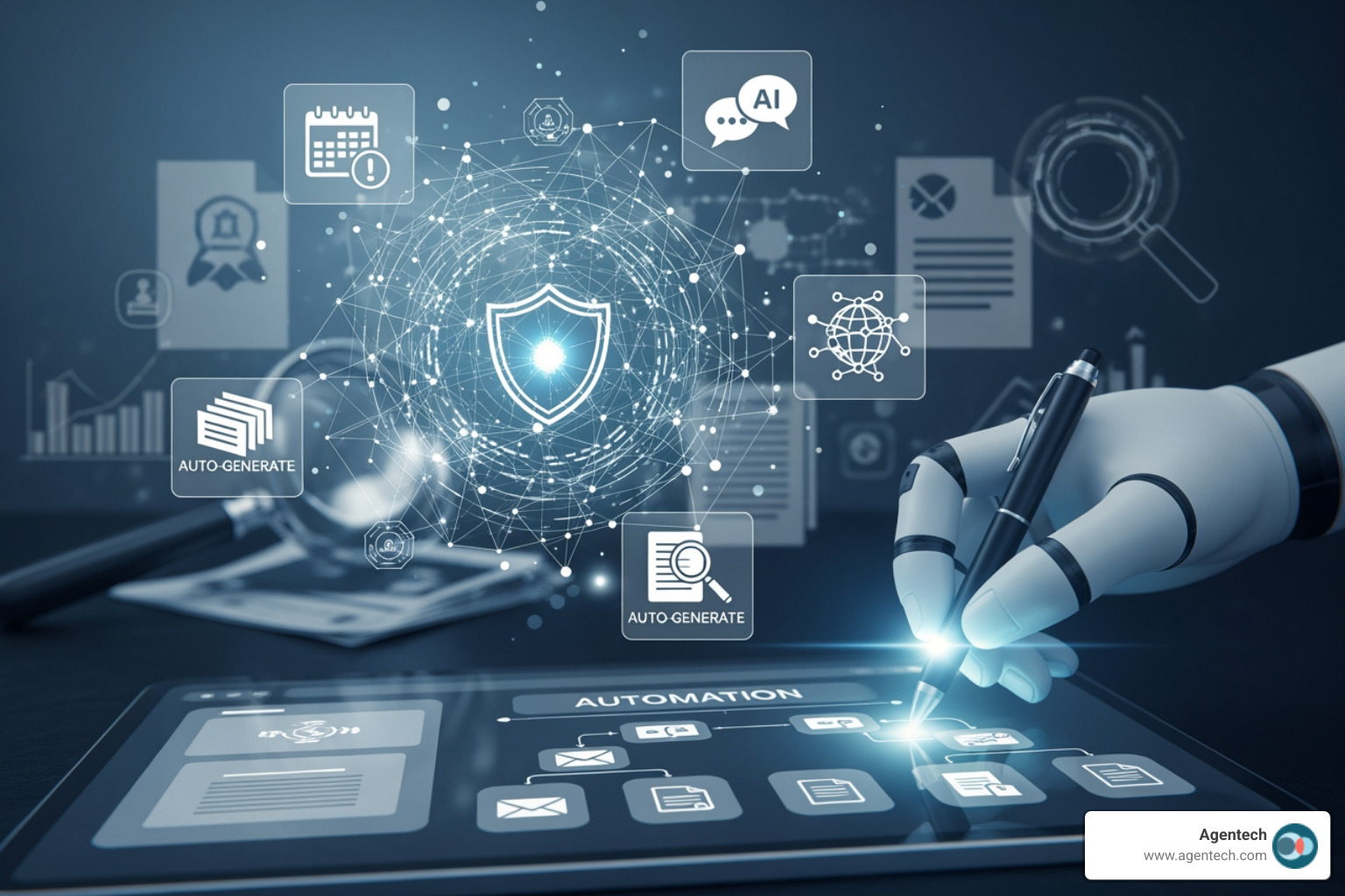 document with key data points highlighted and extracted by AI - content automation examples in insurance services