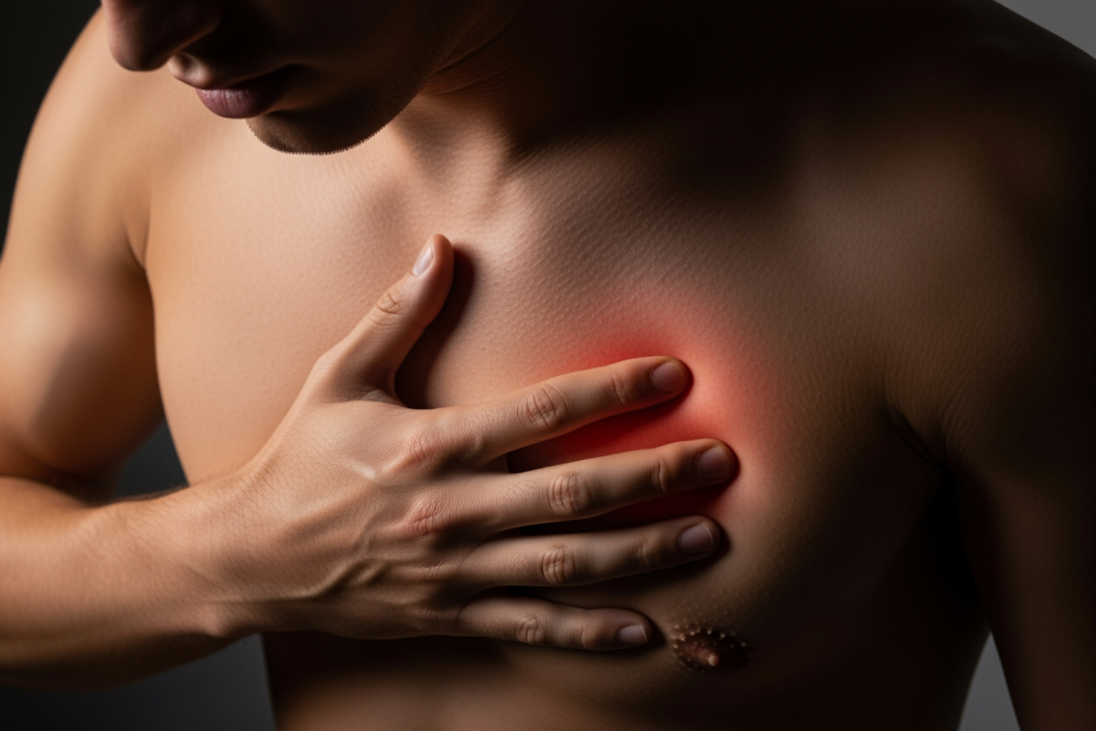 person doing a gentle doorway chest stretch - chest muscle pain left side person doing a gentle doorway chest stretch - chest muscle pain left side