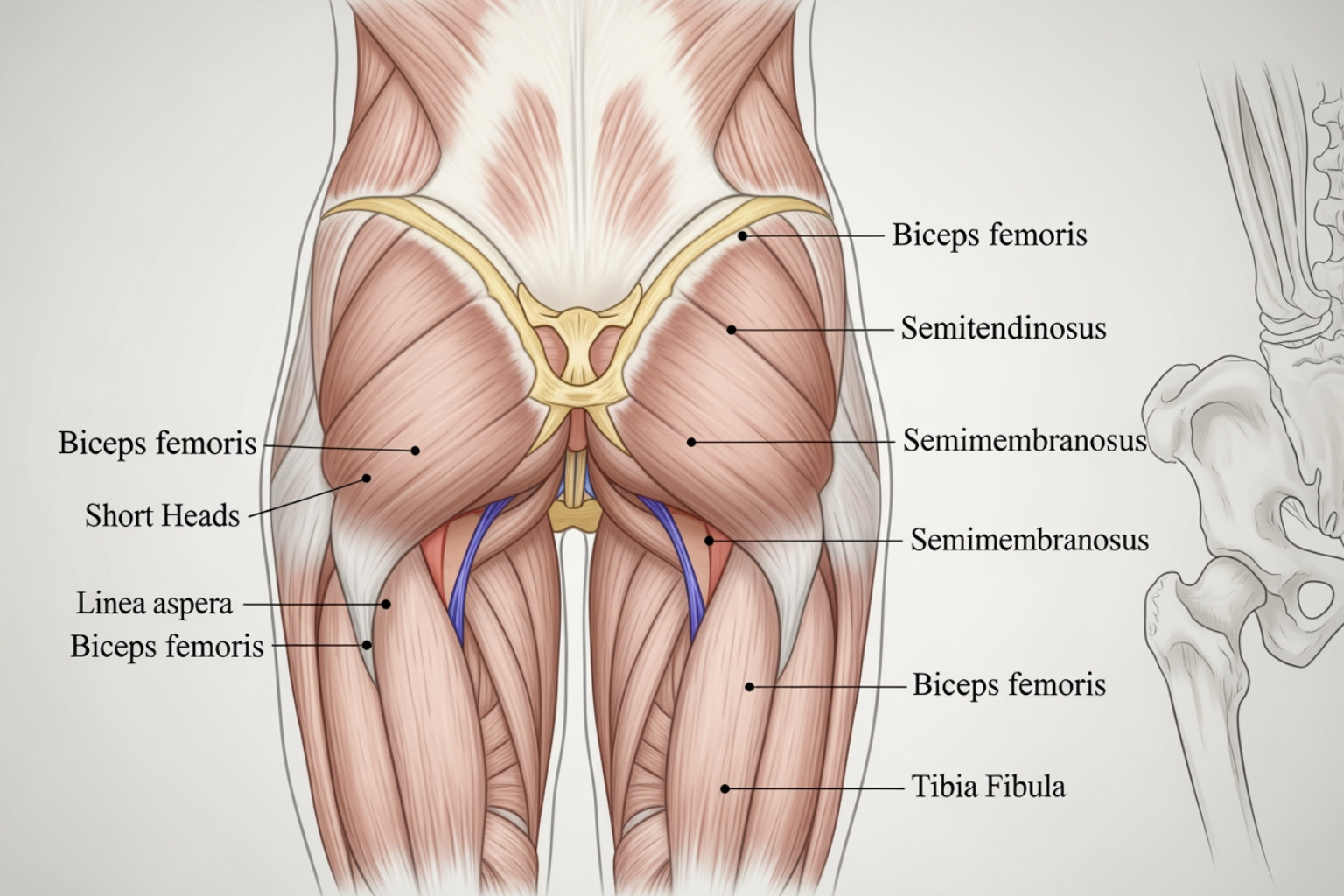 hamstring muscle anatomy - exercises for a torn hamstring