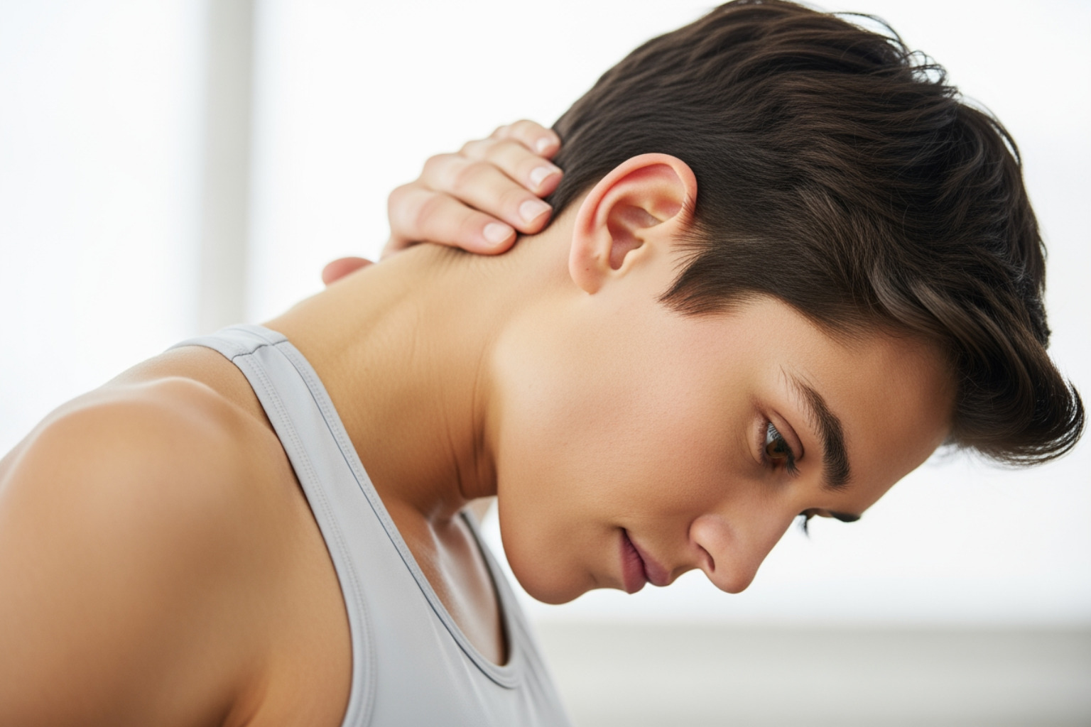 Ear-to-Shoulder Stretch - stretching of trapezius