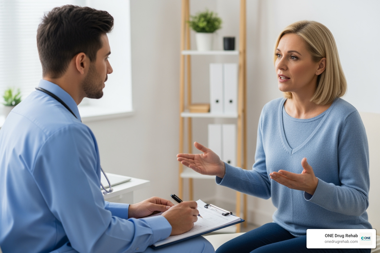 one-on-one therapy session - Addiction treatment programs