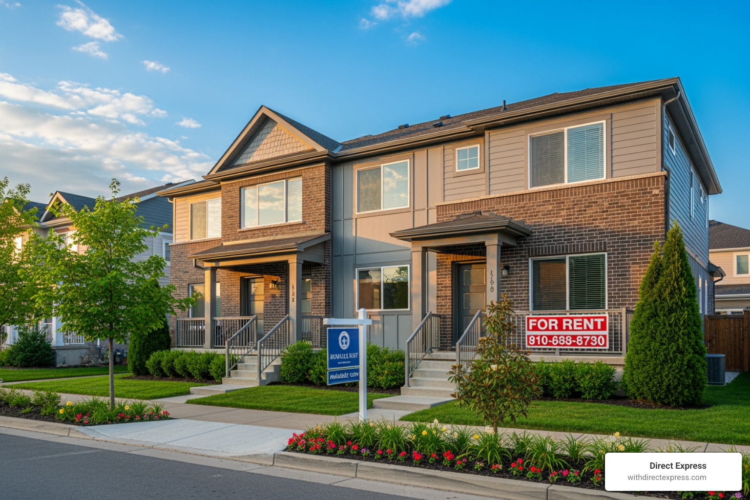 person browsing duplex listings on a tablet - duplexes available for rent