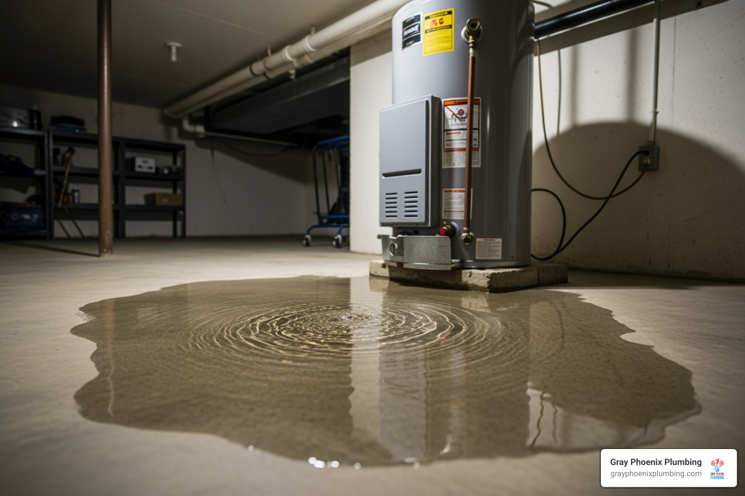 water pooling around water heater - water heater repair littleton