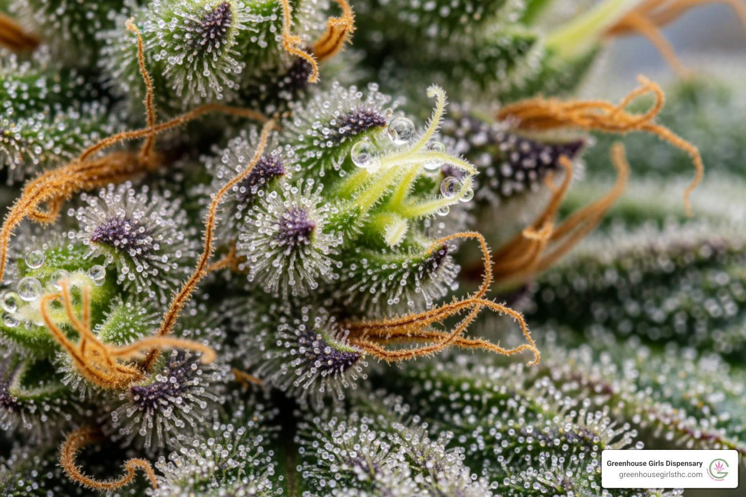 Cannabis plant with a focus on crystalline trichomes - premium thca flower