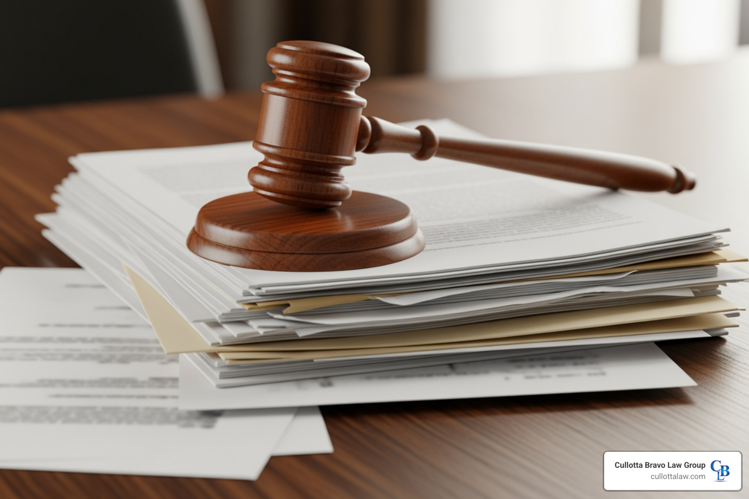 gavel on legal documents - Commercial real estate attorney