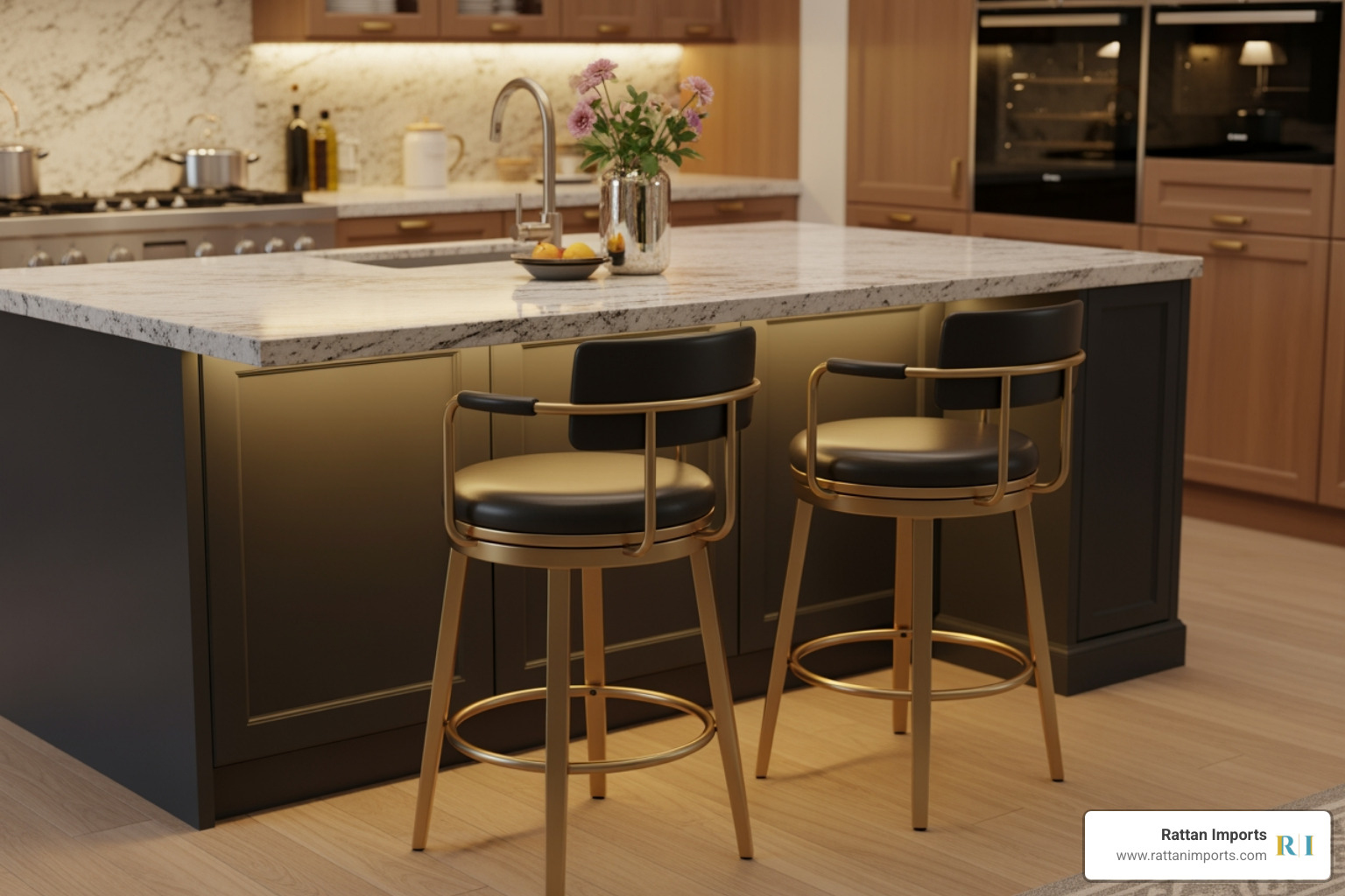 brass bar stools