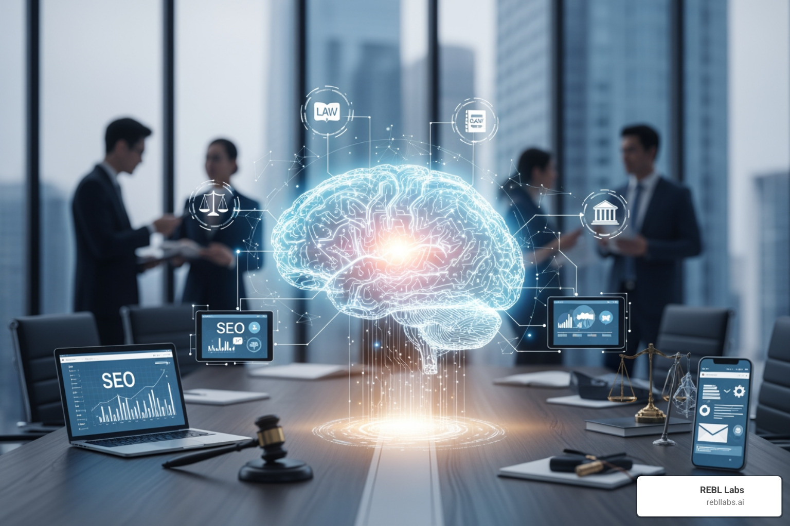 AI chatbot interface on a law firm's website - AI marketing solutions for law firms