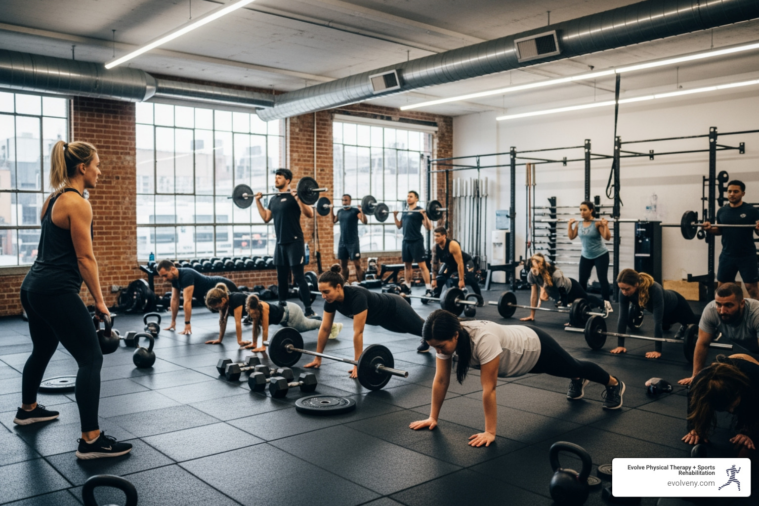 Strength and conditioning class in session in Brooklyn - Brooklyn strength and conditioning Strength and conditioning class in session in Brooklyn - Brooklyn strength and conditioning