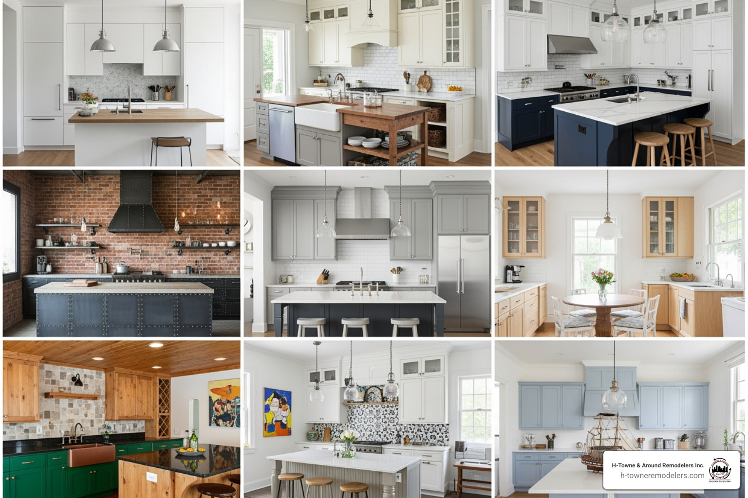 diverse kitchen styles portfolio - kitchen contractor Houston