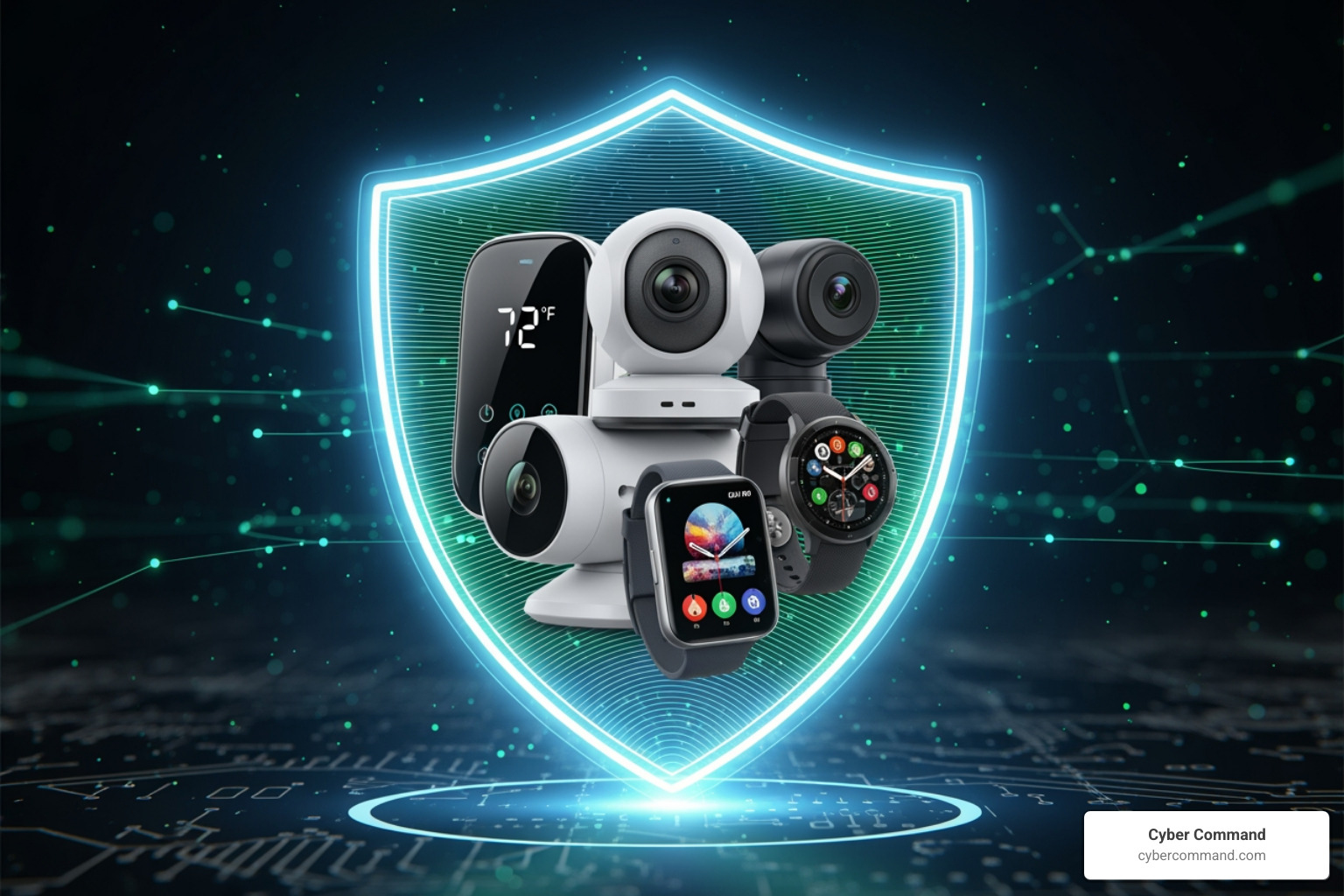 Layered security shield protecting IoT devices - iot and network security