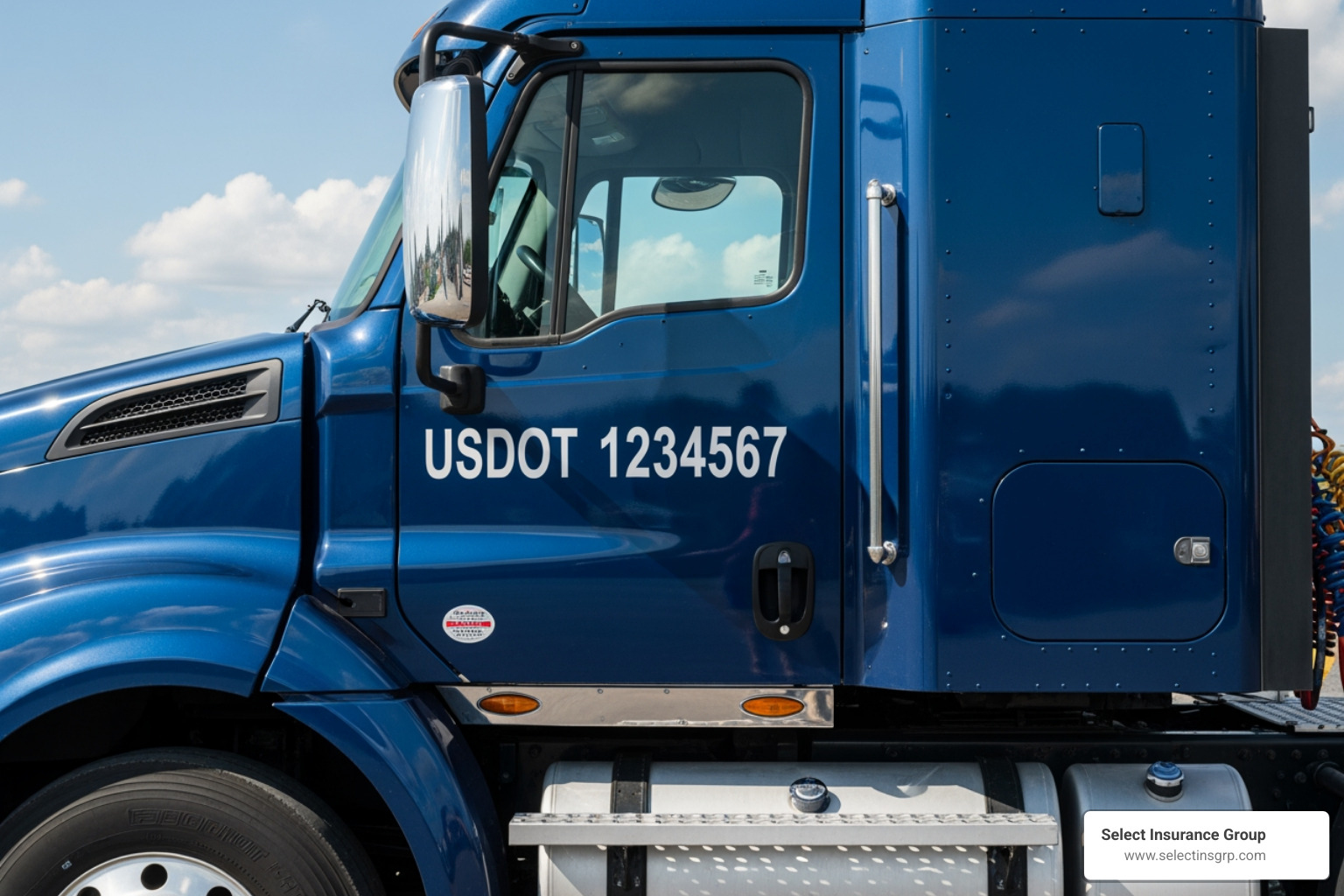 USDOT number on the side of a truck - commercial truck insurance north carolina