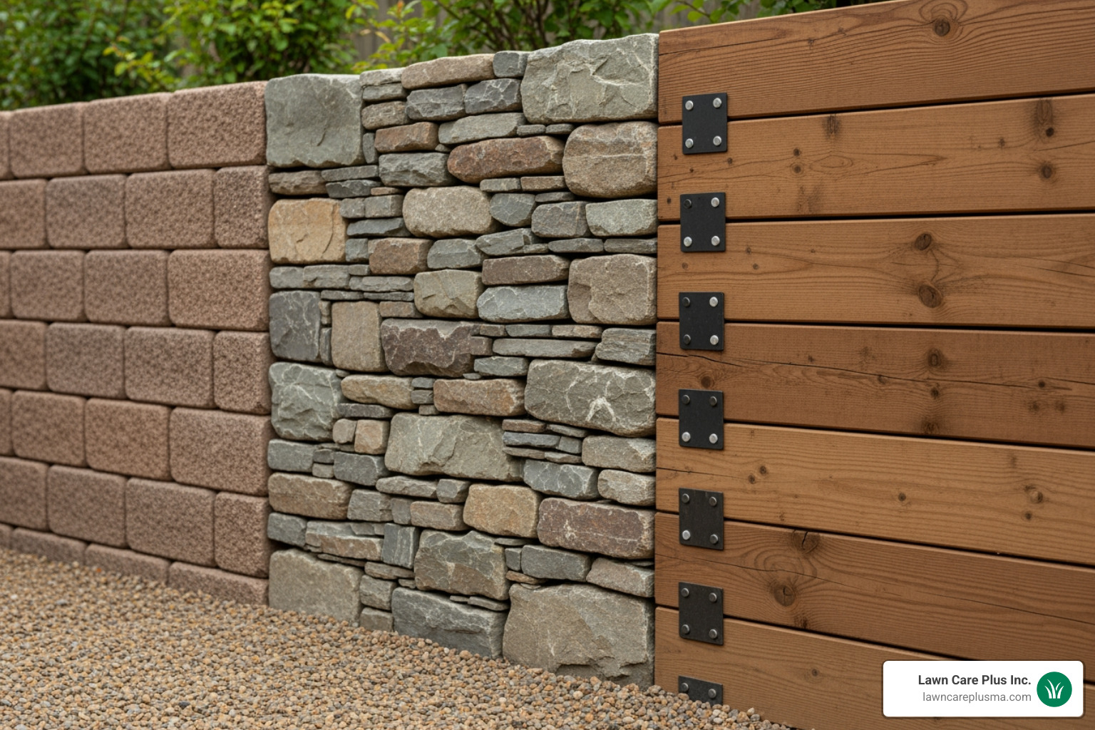 variety of retaining wall materials like concrete blocks, natural stone, and wood - building retaining walls variety of retaining wall materials like concrete blocks, natural stone, and wood - building retaining walls