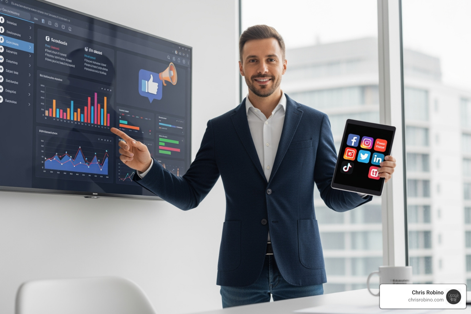 A dashboard showing audience engagement metrics like likes, comments, shares, and reach - social media branding consultant