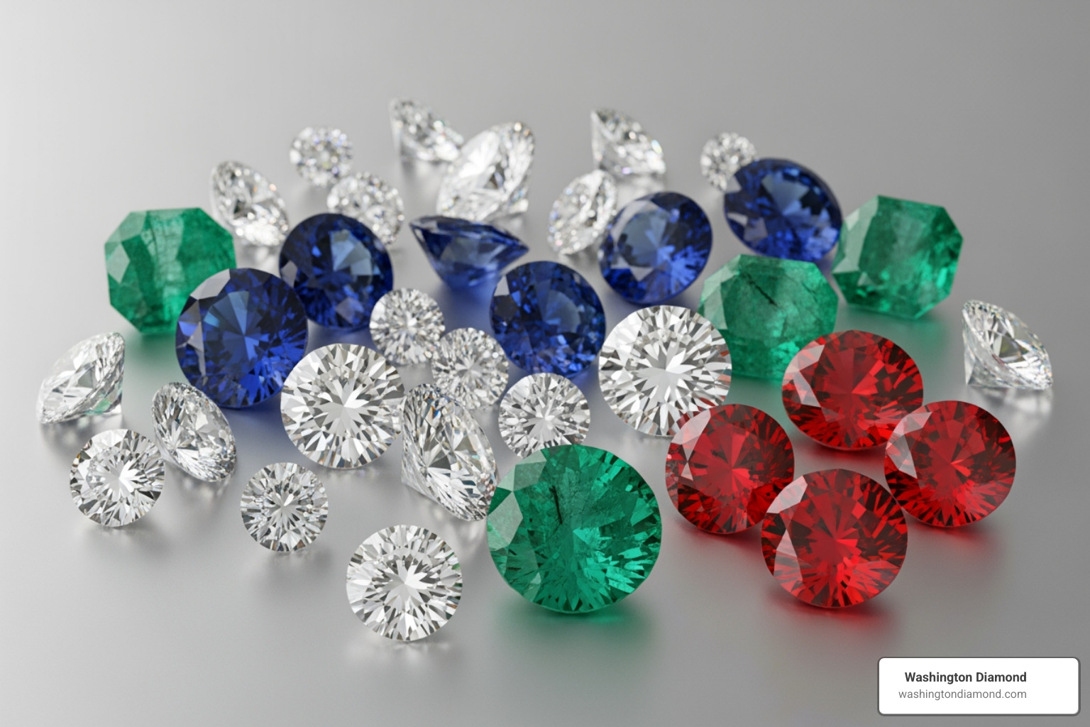 loose diamonds, sapphires, emeralds, and rubies - fine jewelry