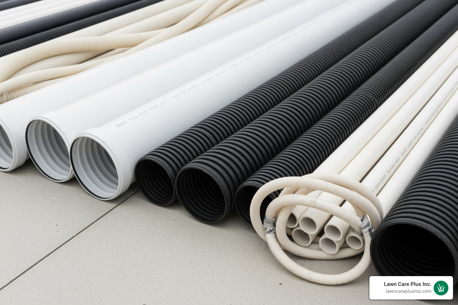 different types of drainage pipes - small french drain pipe