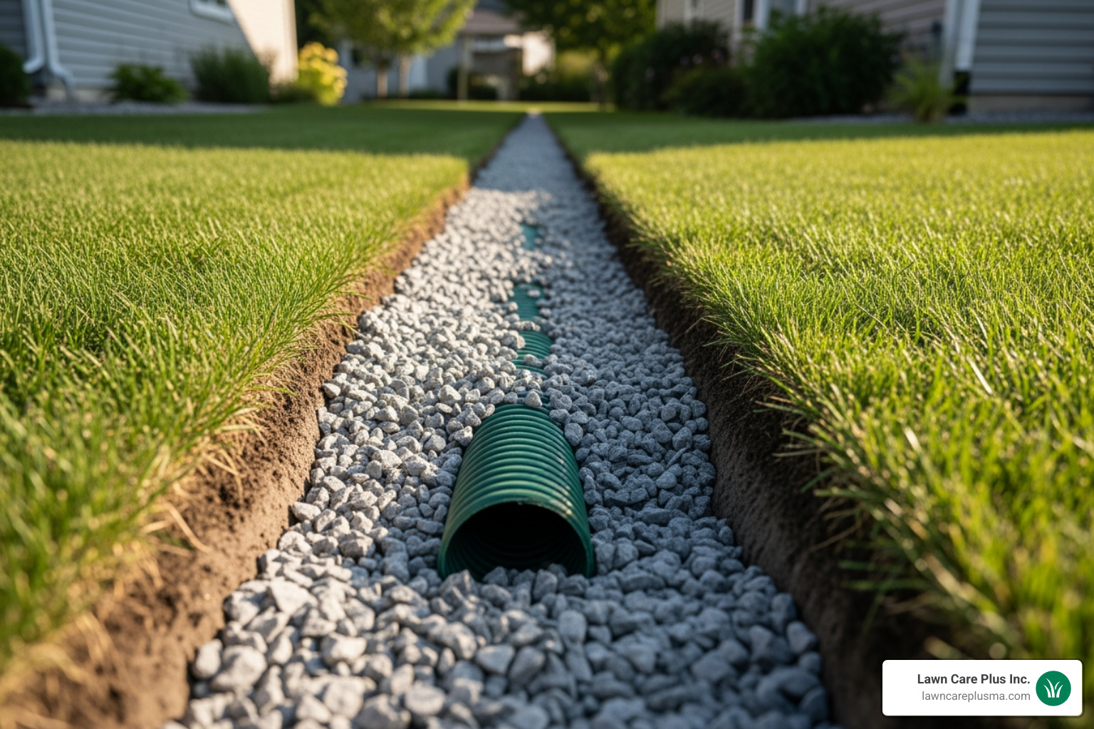 small french drain pipe