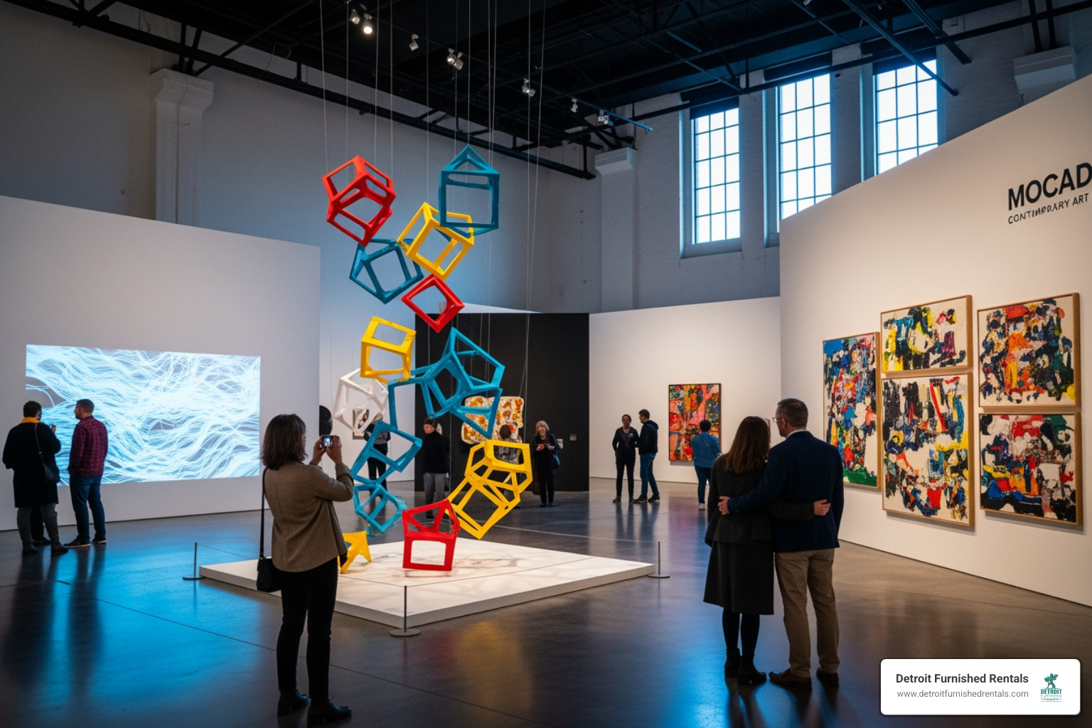 an exhibit at the Museum of Contemporary Art Detroit (MOCAD) - detroit museums free