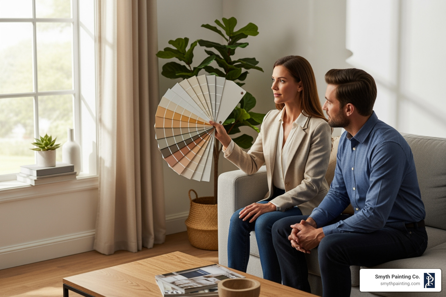 color consultant showing paint swatches - color consultation services color consultant showing paint swatches - color consultation services