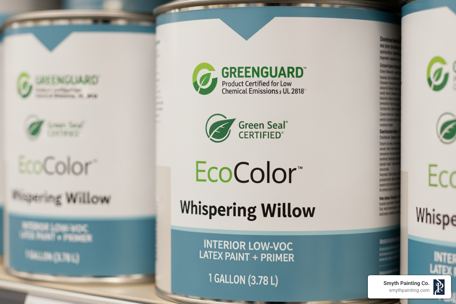 paint can labels showing GREENGUARD and Green Seal certifications - eco friendly interior paint paint can labels showing GREENGUARD and Green Seal certifications - eco friendly interior paint