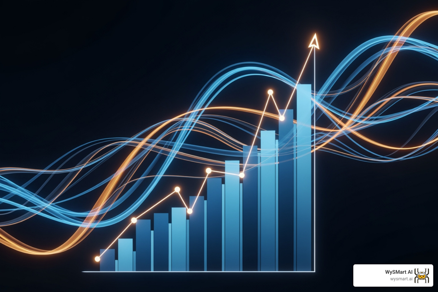 graph showing business growth - Social media for accountants