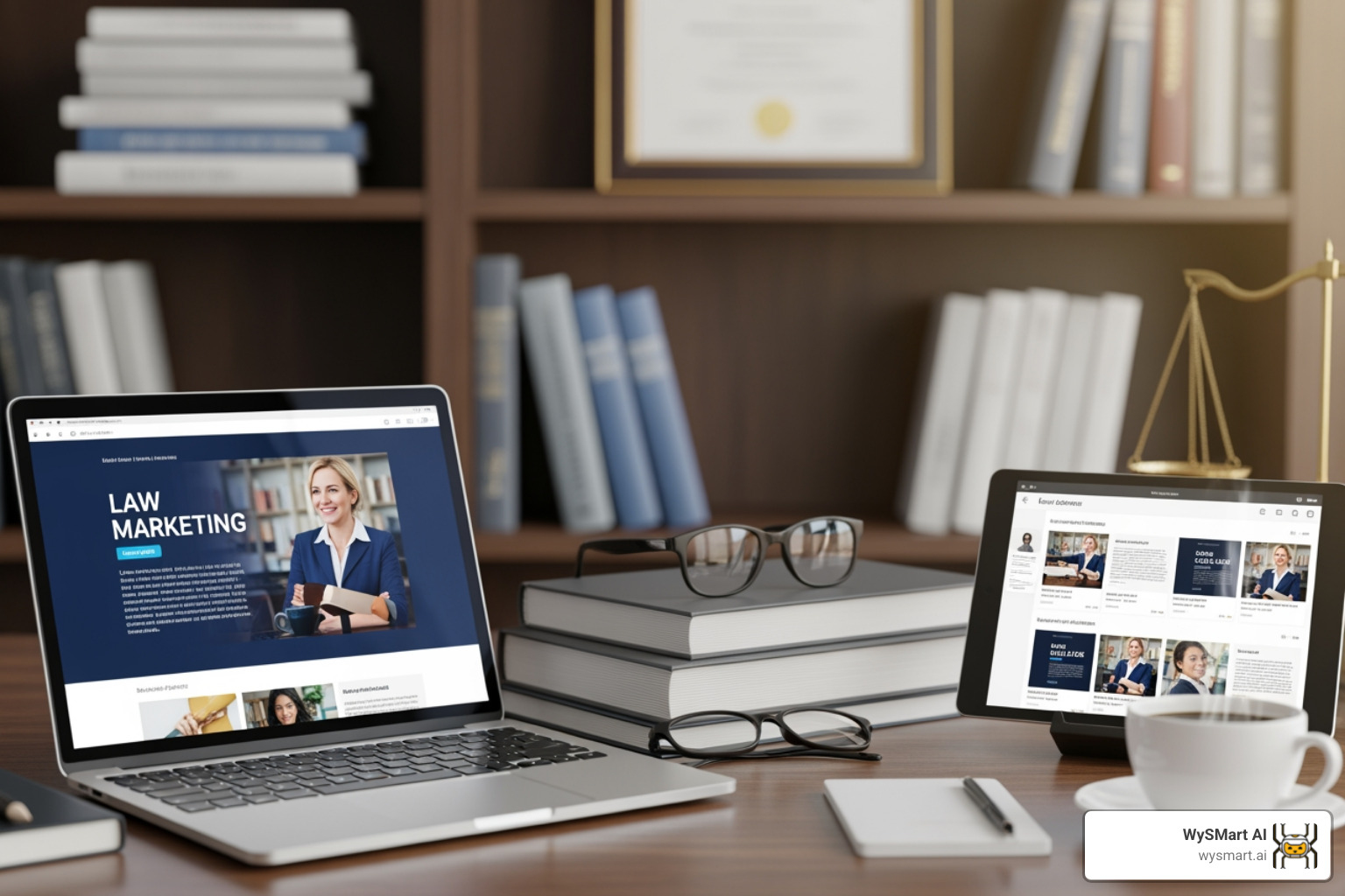 A gavel resting on a stack of law books, symbolizing legal authority and decision-making - Content marketing law firms