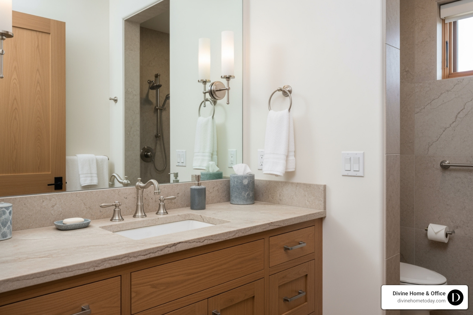bathroom showcasing neat polished nickel faucets - timeless bathroom design bathroom showcasing neat polished nickel faucets - timeless bathroom design