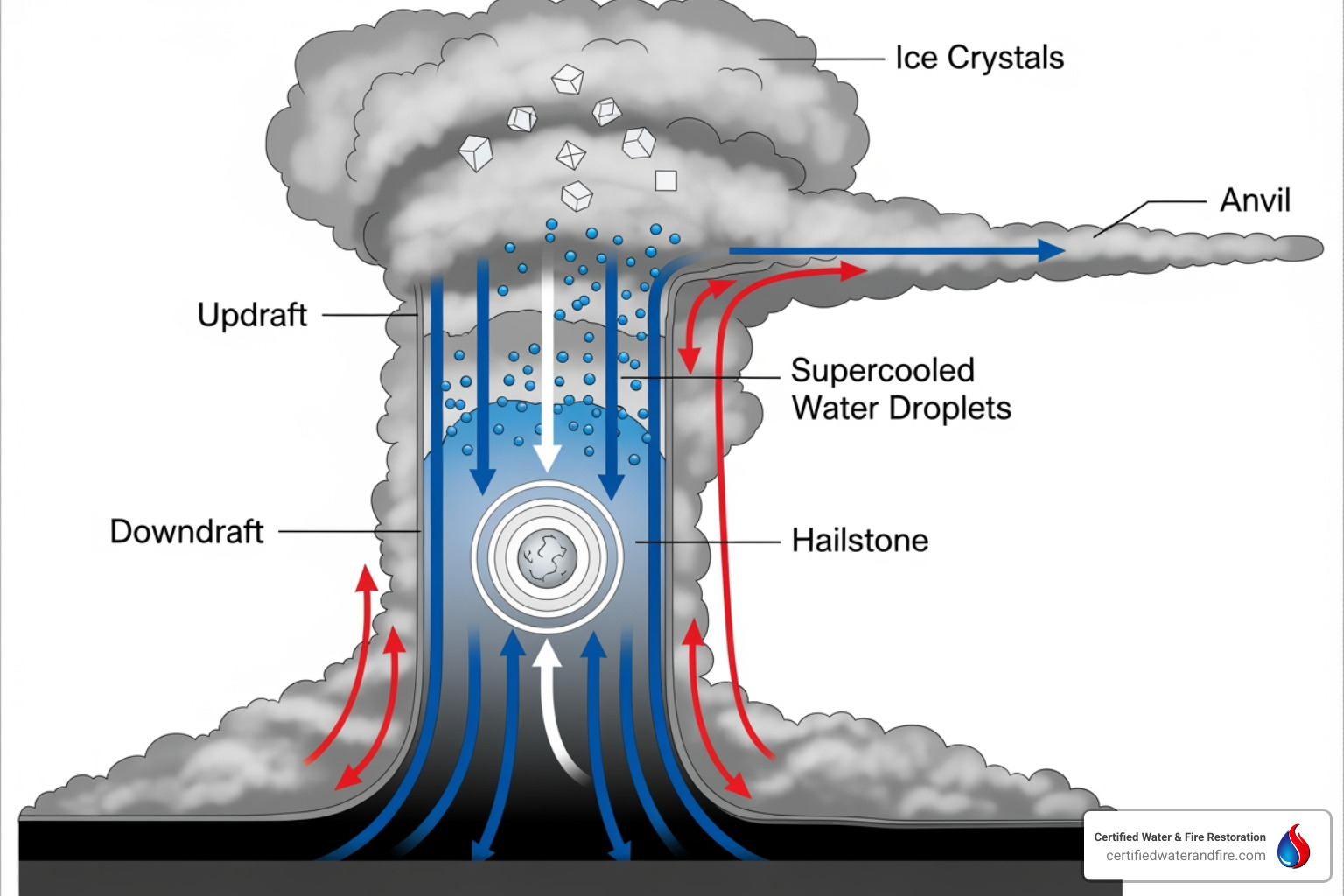 hail formation process - what is hail