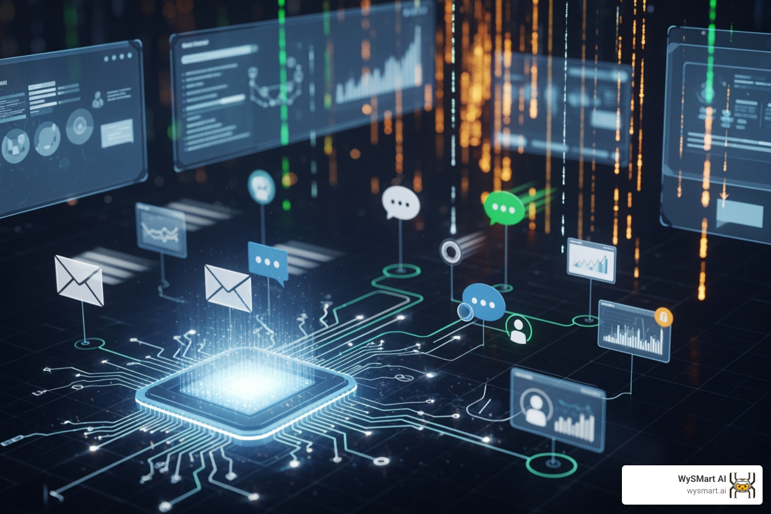 frustrated business owner with scattered notes and a cold phone - automated lead nurturing system