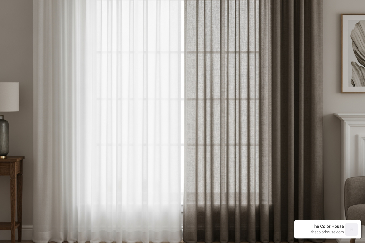 sheer and blackout linen curtains - linen drapery panels