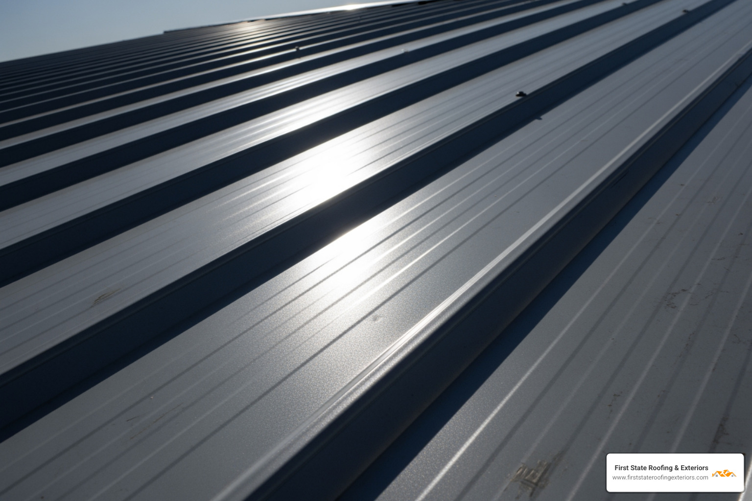metal roof panel reflecting sunlight - metal roofing Dover DE