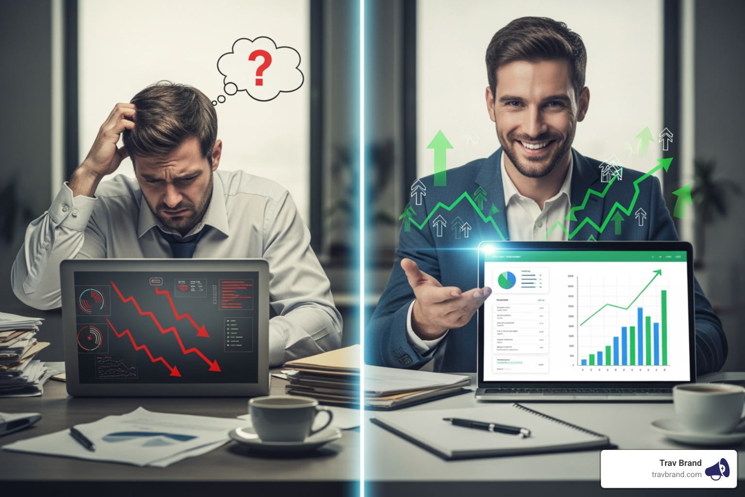 A comparison of a data-only dashboard with rows of numbers versus a collage of user feedback, heatmap snippets, and session replay screenshots - conversion rate optimization