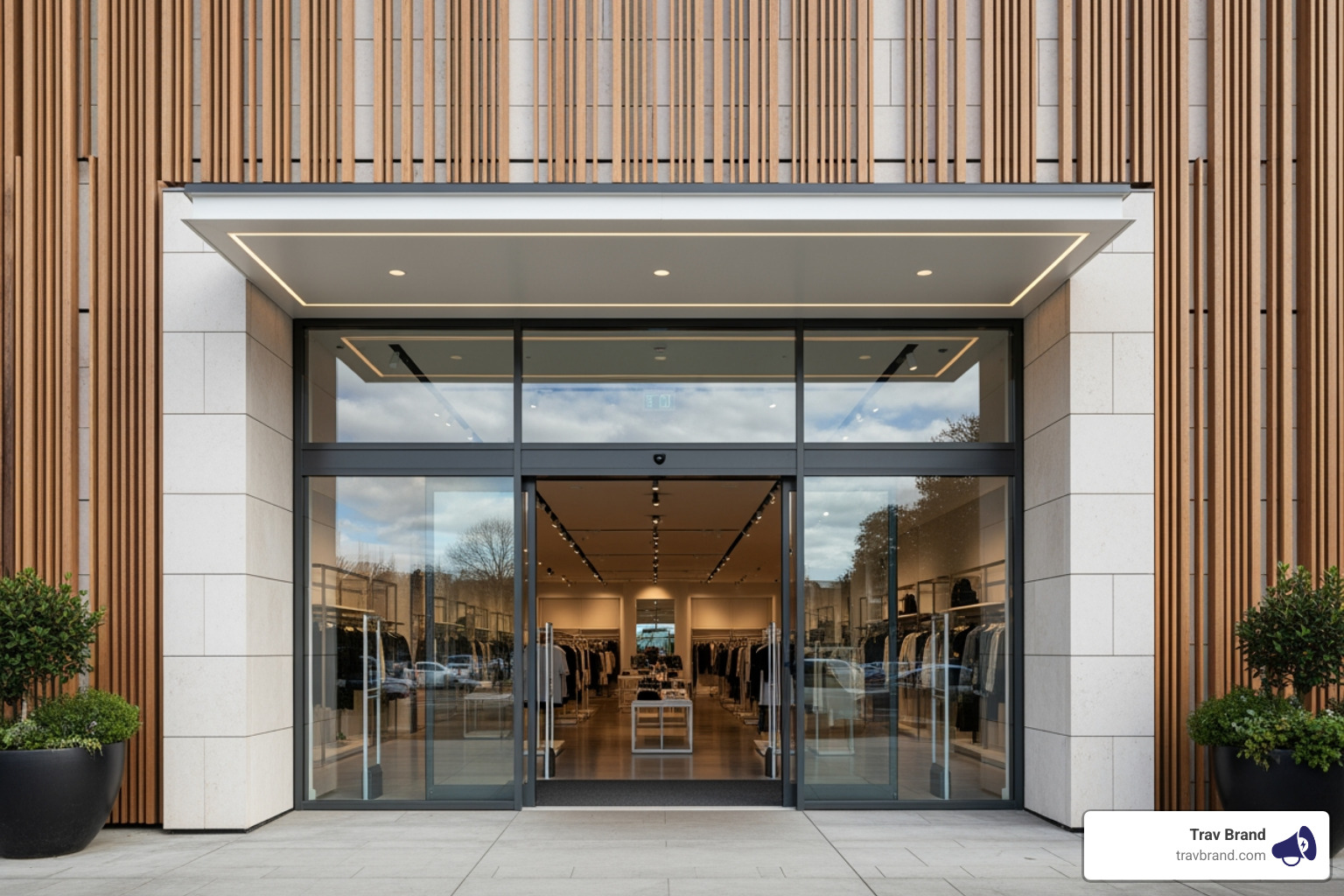 modern retail store entrance - ways to increase conversion rate in retail