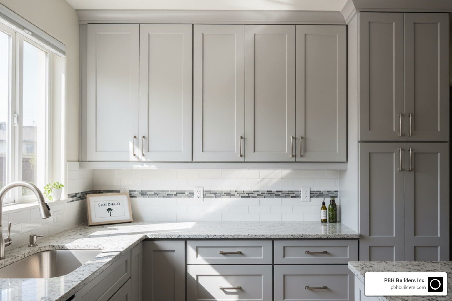 image of various cabinet door styles and material samples like wood veneers and laminates - cabinet refacing san diego ca