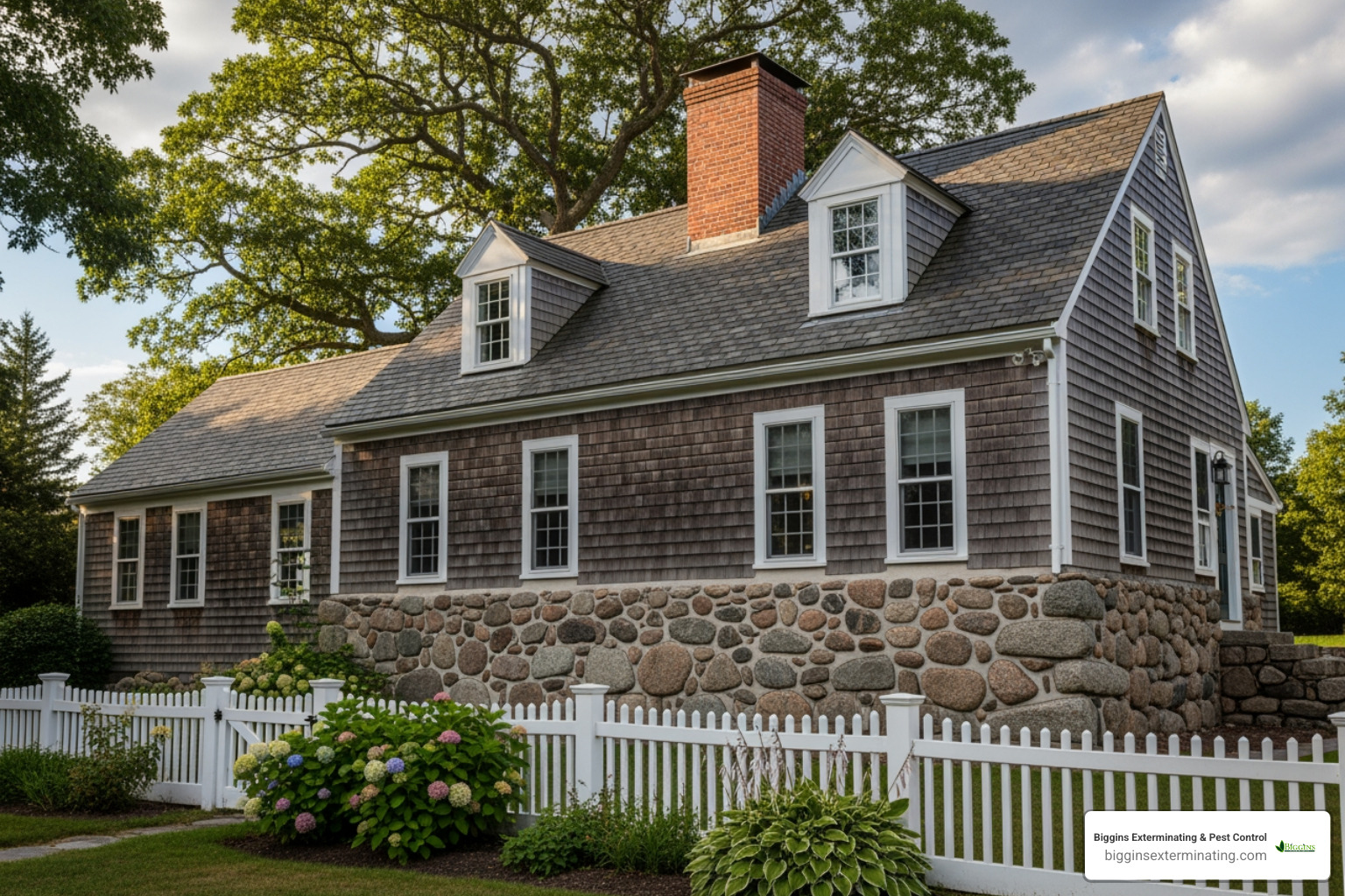 historic Lexington home's fieldstone foundation - pest control mice lexington ma