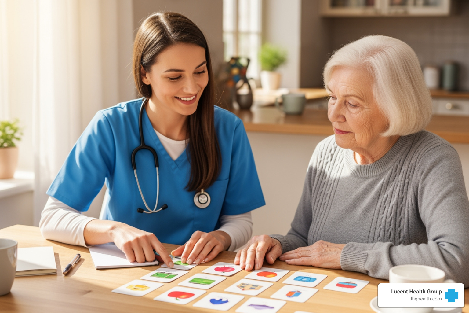 Playing Sluring Elderly Woman Slurring Words