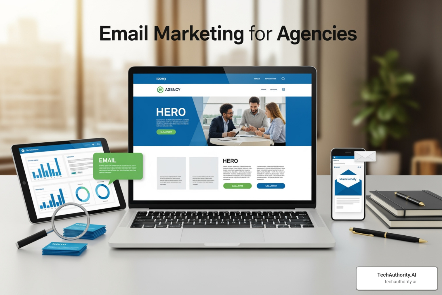 sophisticated email automation workflow on a screen - email marketing for agencies
