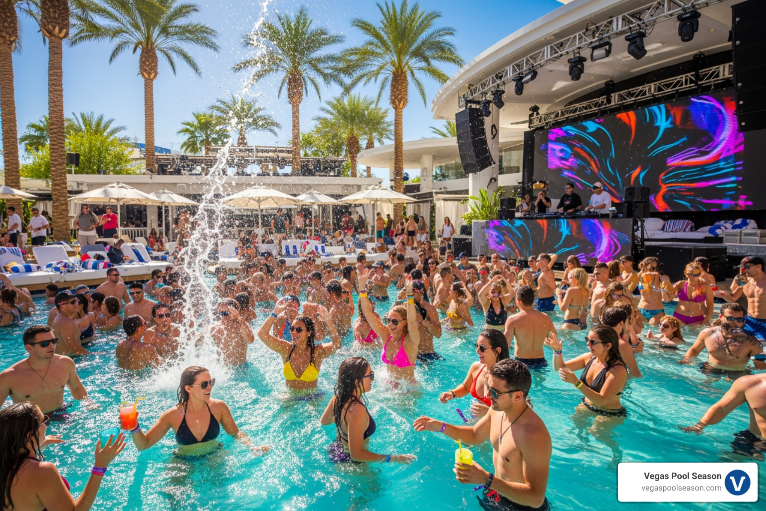 a high-energy party at Wet Republic - friday pool party vegas a high-energy party at Wet Republic - friday pool party vegas