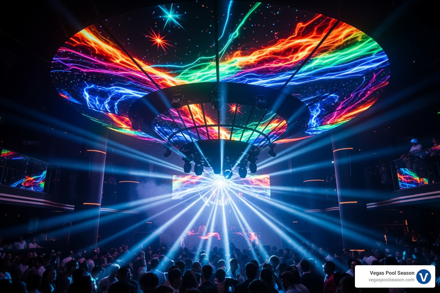 Zouk's "Mothership" lighting feature - Best EDM clubs Vegas