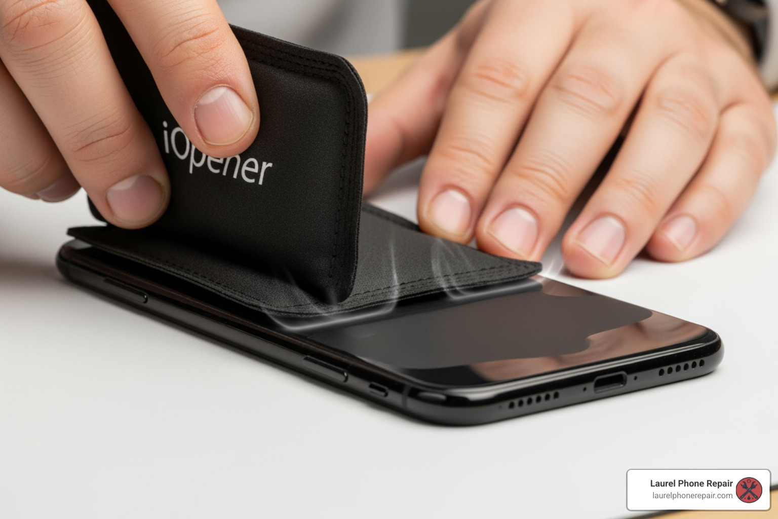 Applying heat to the back of the Honor 8X with an iOpener - honor 8x lcd replacement