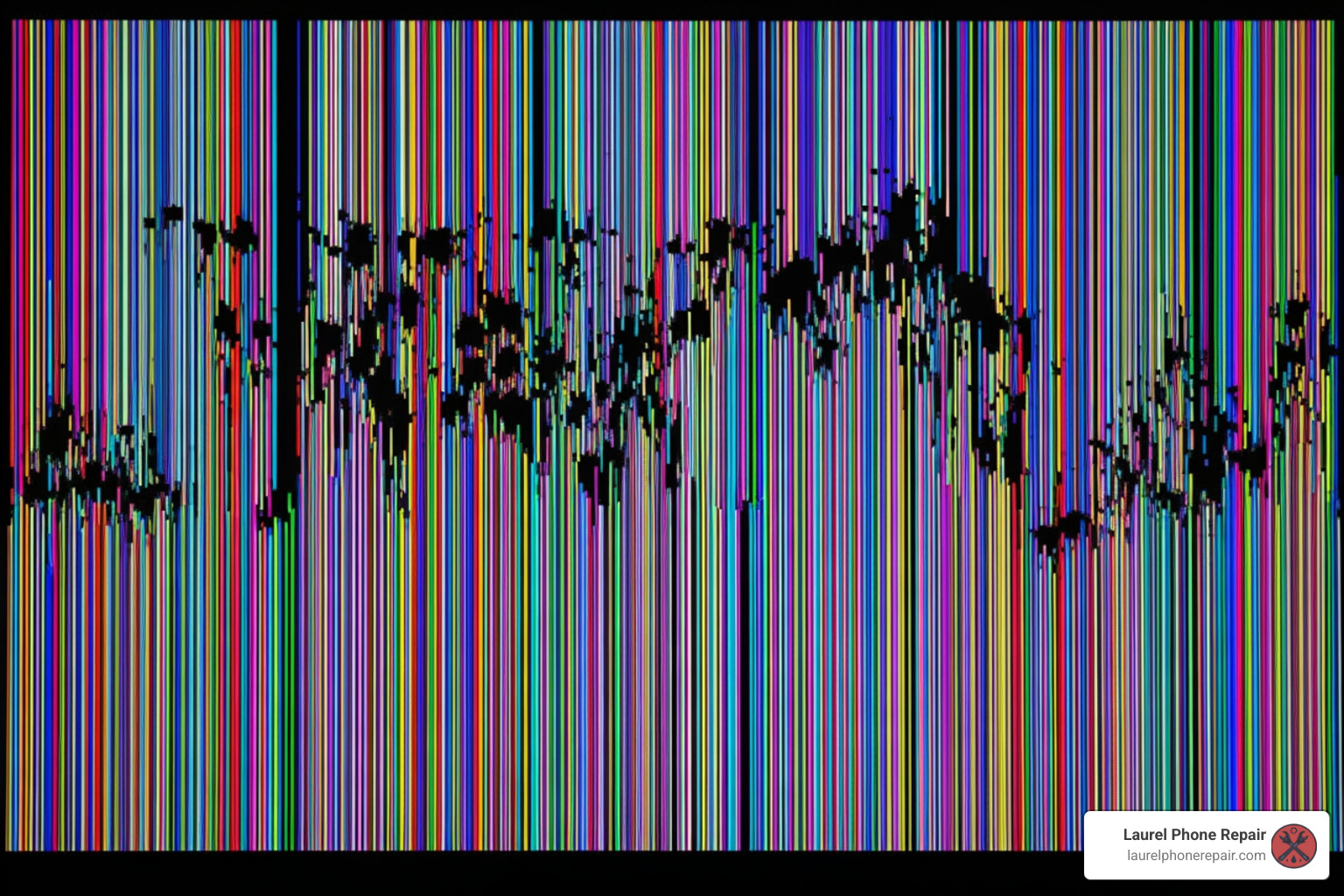 laptop screen showing vertical lines and dead pixels - cheap laptop screen repair