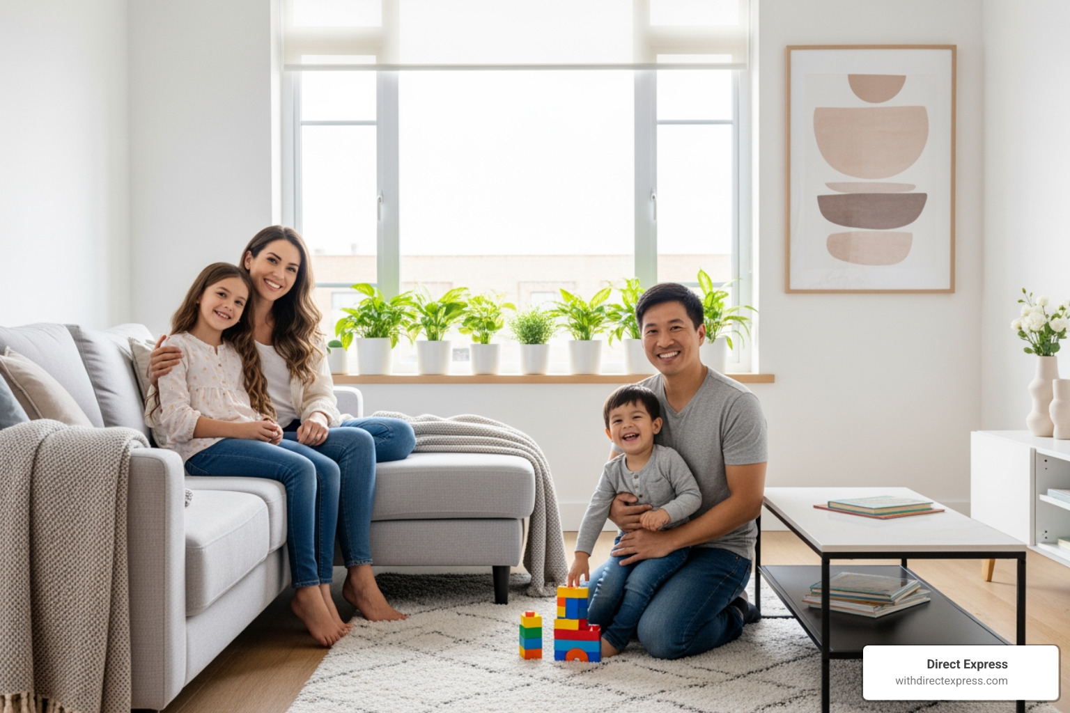 happy family in a well-kept rental home - Property maintenance Tampa