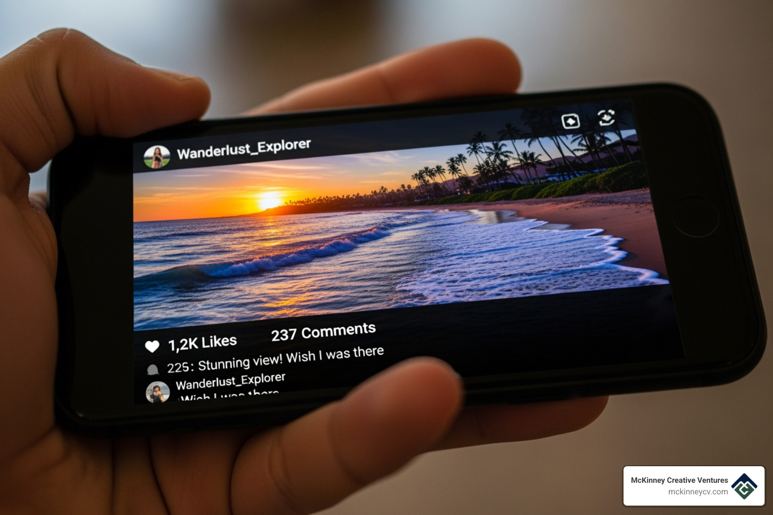 high-engagement social media post on a phone screen - social media content generation high-engagement social media post on a phone screen - social media content generation
