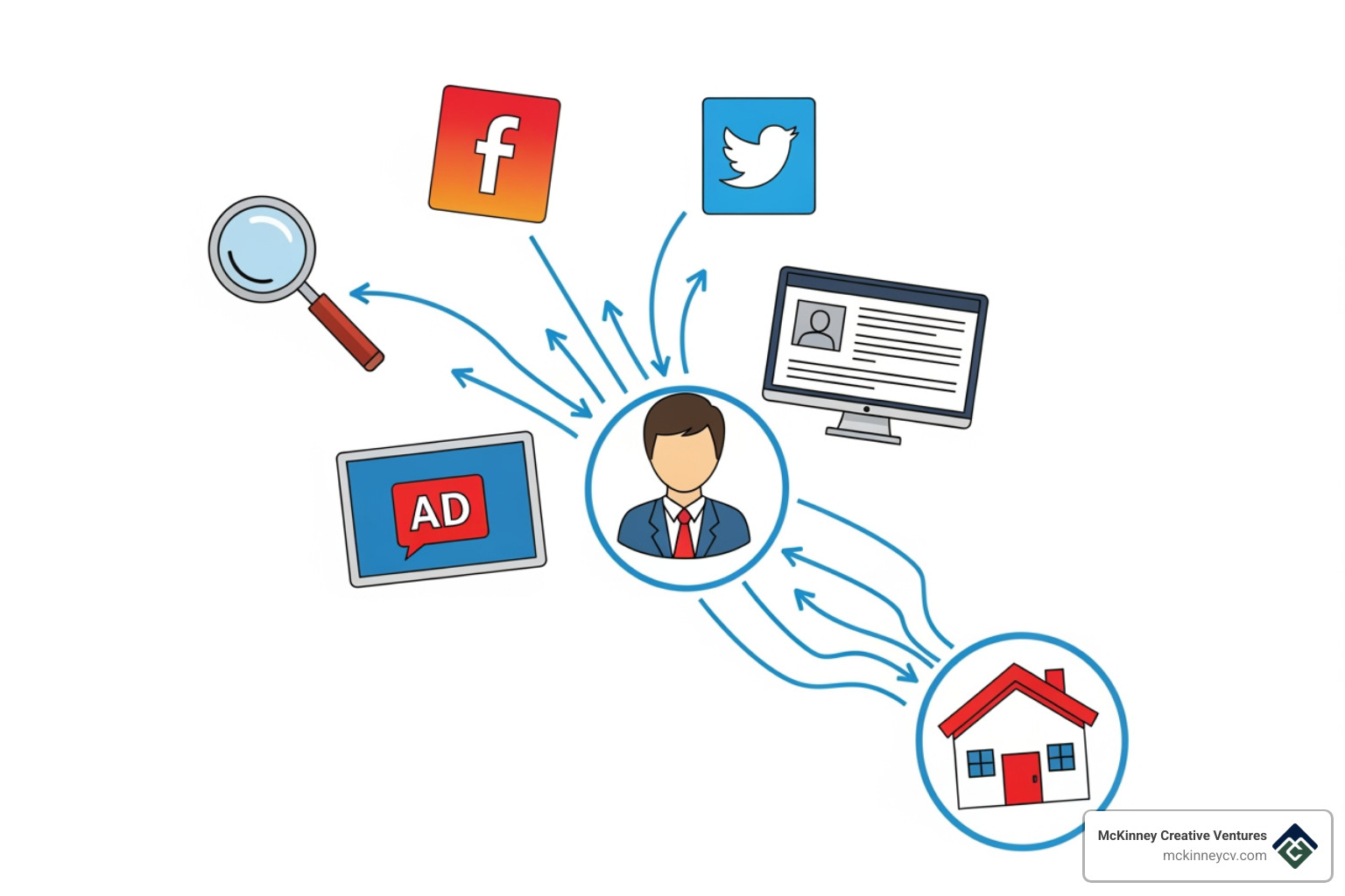 illustrating lead generation channels - lead generation companies for real estate agents
