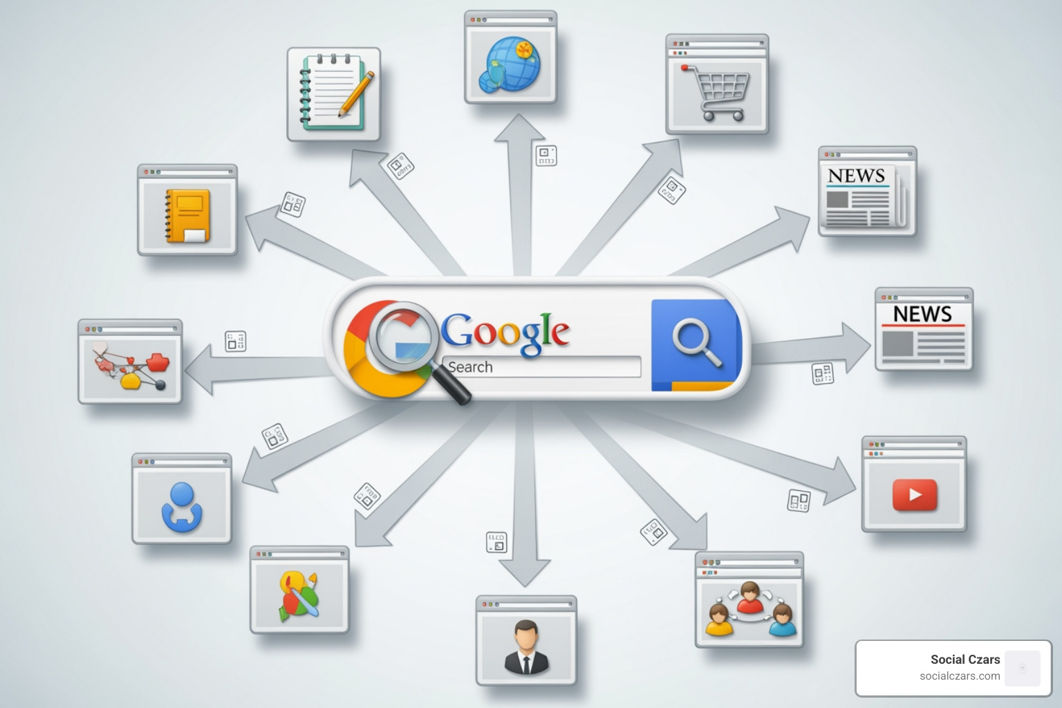 diagram showing Google indexing content from websites - remove defamatory content google