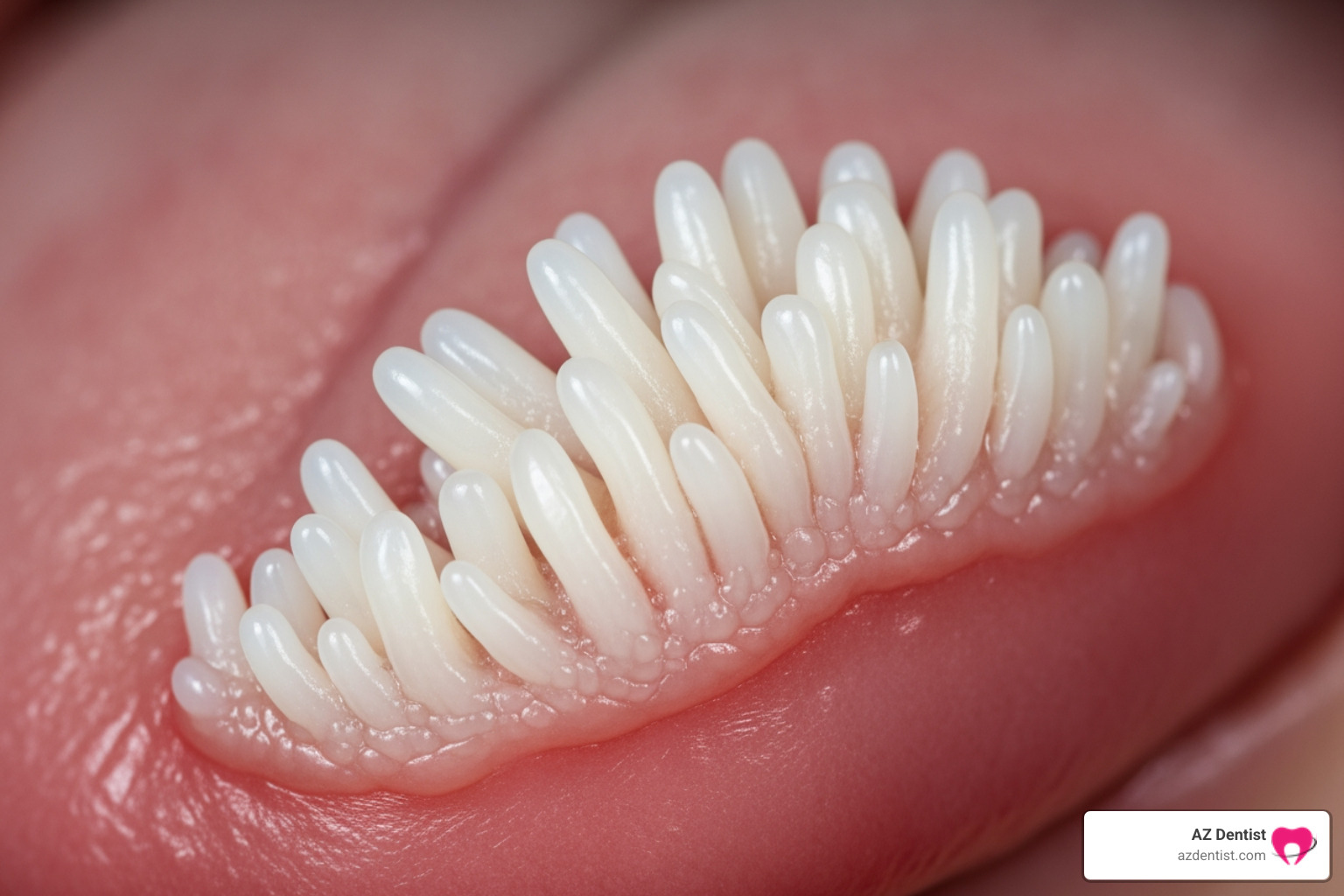 A close-up clinical image of an oral papilloma on the side of a tongue, showing its cauliflower-like, white, and textured appearance - oral papilloma symptoms A close-up clinical image of an oral papilloma on the side of a tongue, showing its cauliflower-like, white, and textured appearance - oral papilloma symptoms